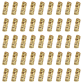 80шт. бусины из сплава в тибетском стиле, бусины с большим отверстием, колонна с солнцем и звездой