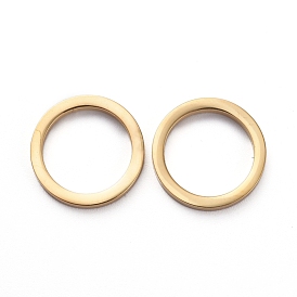 304 anneaux de liaison en acier inoxydable pour la fabrication de bijoux, polissage manuel, anneau