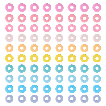 2030pcs 10 brins de perles en argile polymère faites à la main de couleur, pour les fournitures de bricolage bijoux artisanat, perles heishi, disque / plat rond