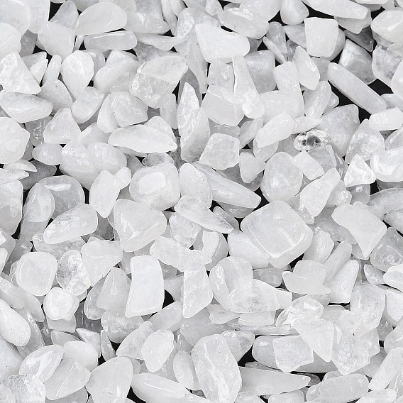 Бусины из натурального белого нефрита, нет отверстий / незавершенного, 2~8x2~4 мм, Около 8500 шт / 500 г