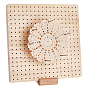 Wooden Crochet Blocking Board, Knitting Positioning Plate, with Steel Needles & Pegs