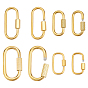 8 pièces 4 styles 304 mousqueton de verrouillage en acier inoxydable
