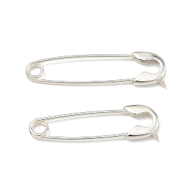 925 Sterling Silver Safety Pin Clasp, Brooch Pin Findings for DIY Jewelry Making