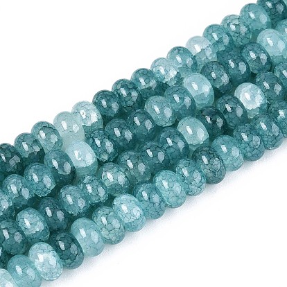 Стеклянные бусины, имитация драгоценных камней, рондель, окрашенные