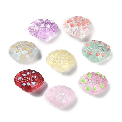 Бусы лэмпворк ручной работы, формы раковины