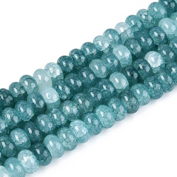 Стеклянные бусины, имитация драгоценных камней, рондель, окрашенные