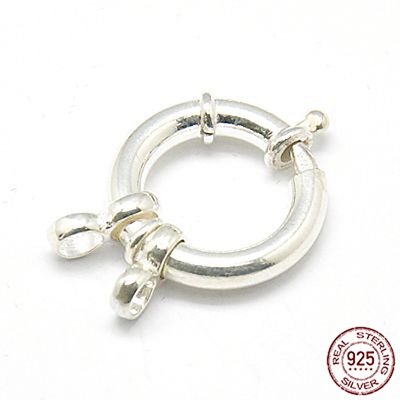 Sterling Silver Spring Rings Clasps