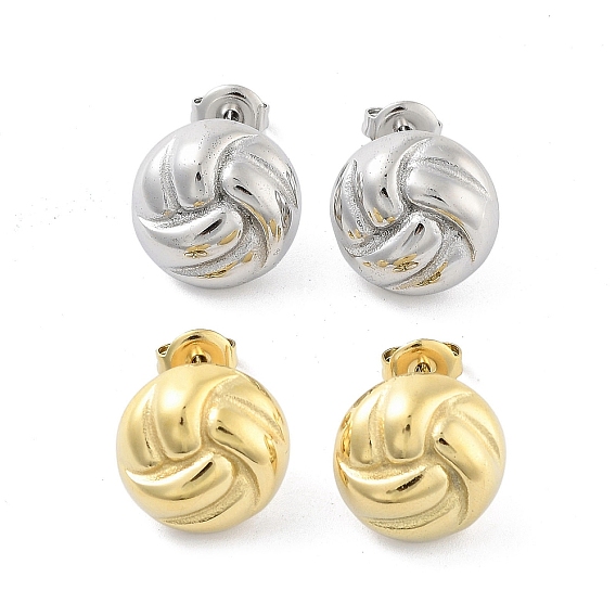 304 из нержавеющей стали серьги, цветок