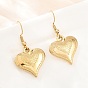 304 Stainless Steel Dangle Earrings for Women, Heart