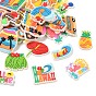 Hawaii Theme PVC Plastic Cabochons, Mixed Shapes