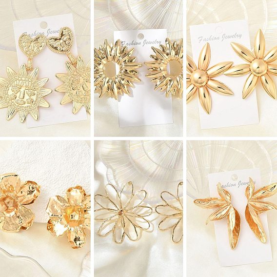 Серьги сплава, цветок