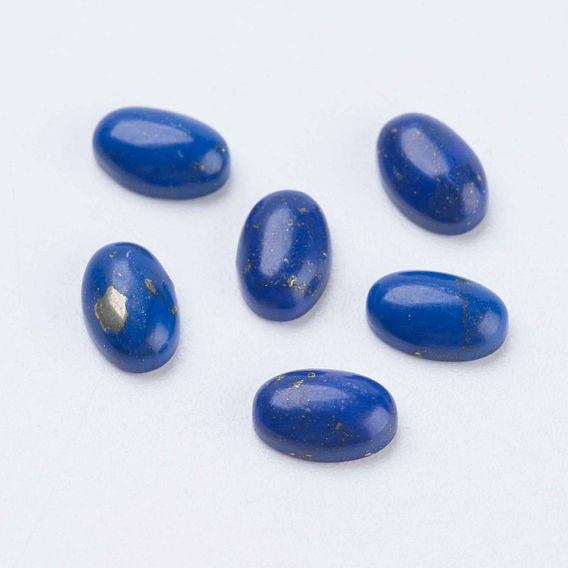 Synthetic Lapis Lazuli Cabochons, Oval
