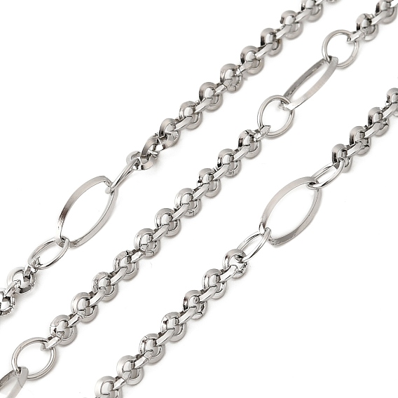 304 цепи овальные из нержавеющей стали, пайки, с катушкой