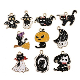 Подвески из сплава хэллоуина с эмалью