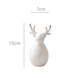 Christmas Porcelain Figurines, for Home Desktop Decoration