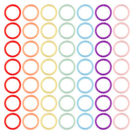 140 шт. 7 цветные пластиковые скрученные листы для книг-регистраторов с кольцами-петлями