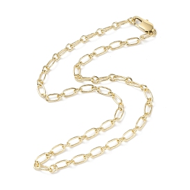 Brass Link Chains Necklaces for Men Women