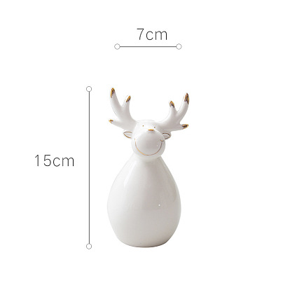 Рождественские фарфоровые статуэтки, для домашнего украшения рабочего стола