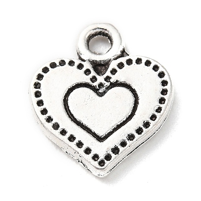 Tibetan Style Alloy Pendants, Heart
