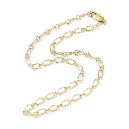 Brass Link Chains Necklaces for Men Women