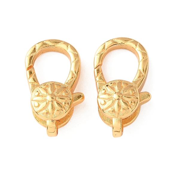 Карабин-лобстеры, латунные, цветок, стойки покрытие, долговечный, без кадмия и без свинца