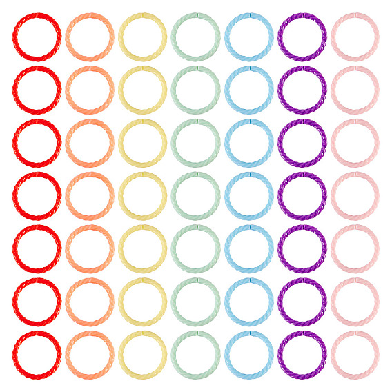 140 шт. 7 цветные пластиковые скрученные листы для книг-регистраторов с кольцами-петлями