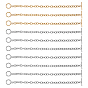 Unisex 304 Stainless Steel Cable Chain Bracelets, with Toggle Clasps