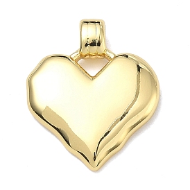 Латунные подвески, сердце прелести, без свинца и без кадмия, стойки покрытие, долговечный