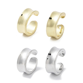 Rack Plating Brass Cuff Ring, Cadmium Free & Lead Free, Long-Lasting Plated