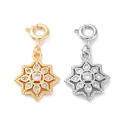 Латунные микро проложить кубического циркония подвески, без кадмия, без никеля и без свинца, 