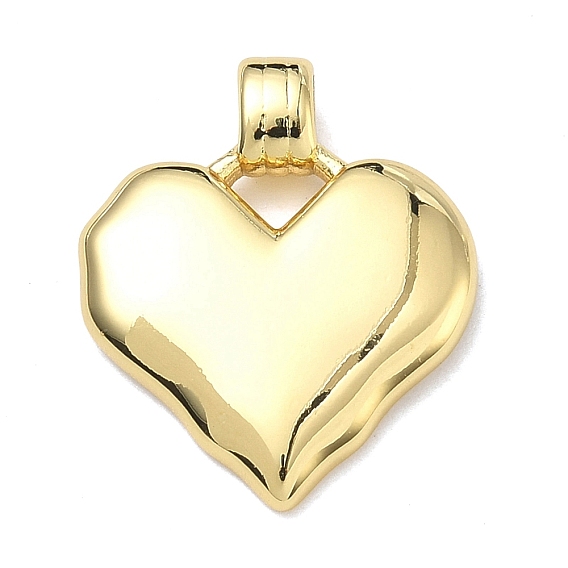 Латунные подвески, сердце прелести, без свинца и без кадмия, стойки покрытие, долговечный