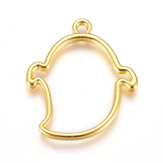 Подвески из цинкового сплава с открытой спиной, для diy уф смолы, эпоксидная смола, Прессованные цветочные украшения, призрак