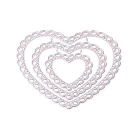 Heart Frame Carbon Steel Cutting Dies Stencils, for DIY Scrapbooking/Photo Album, Decorative Embossing DIY Paper Card