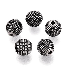 304 из нержавеющей стали бусы, круглые