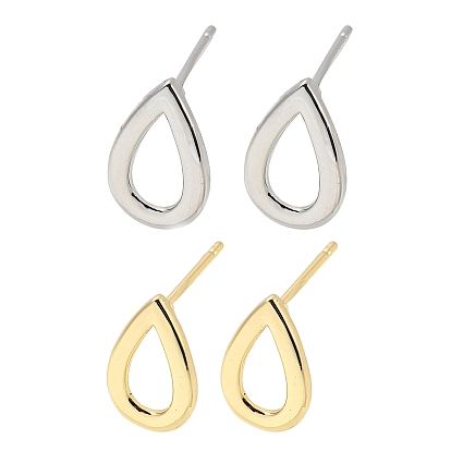Aretes de bronce, lágrima hueca