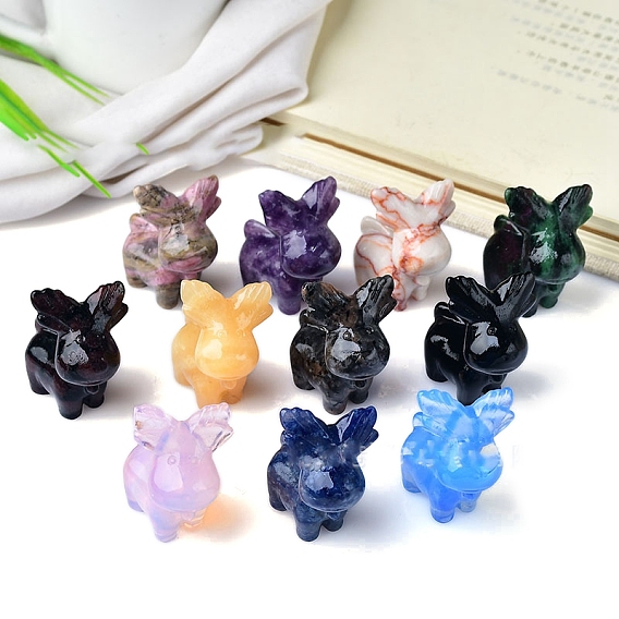 Украшения драгоценных камней дисплей, для украшения дома, лось