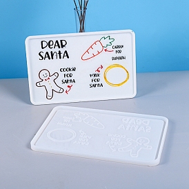 Food Grade DIY Silicone Plate Molds, Resin Casting Molds, for UV Resin & Epoxy Resin Craft Making
