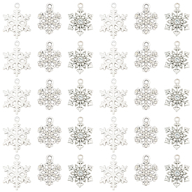 36шт 3 стили подвески со стразами из сплава, прелести снежинки