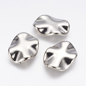 CCB Plastic Beads, Twist Oval