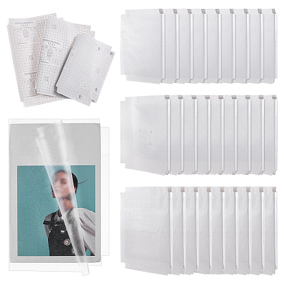 30Pcs Self-adhesive Plastic Book Cover, Rectangle