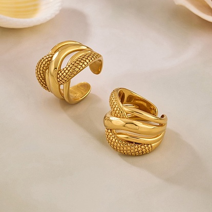 304 открытые кольца-манжеты из нержавеющей стали для женщин, змея