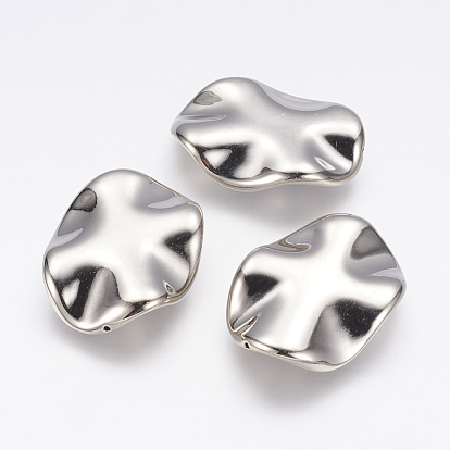 CCB Plastic Beads, Twist Oval