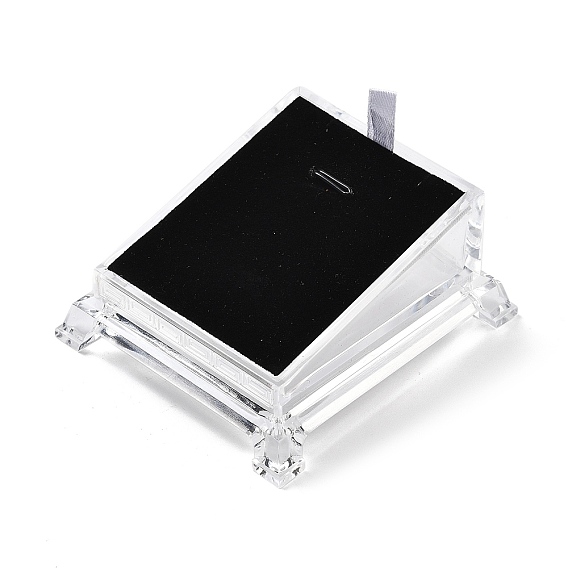 Пластиковые кулон ожерелье дисплеи, с бантиком, для подвески