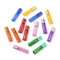 Glass Essential Oil Roller Bottles, with Lid and Stainless Steel Roller Balls, Refillable Bottles, Column with Fortune Cat Pattern & Chinese Character