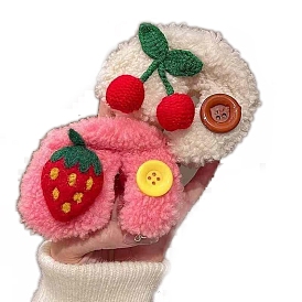 Заколки-коготки из шерстяного фетра, женские заколки для густых волос