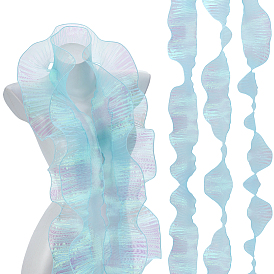 1отделка из полиэстера с плиссированным кружевом, кружевная лента с рюшами для упаковки букета, украшение подарка