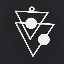 Алюминиевые большие подвески, Лазерная резка больших подвесок, треугольник с плоской раунде