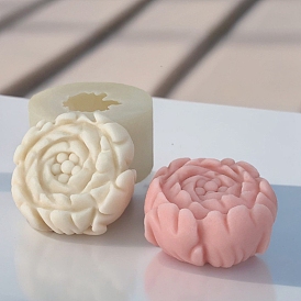 3D Lotus DIY Food Grade Silicone Candle Molds, Aromatherapy Candle Moulds, Scented Candle Making Molds