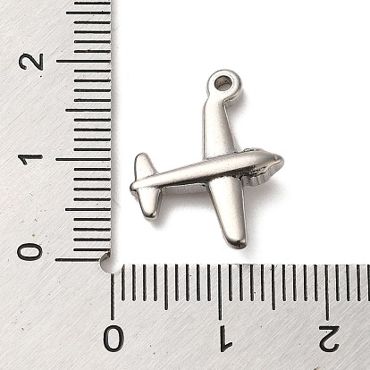 304 Stainless Steel Pendants, Airplane Charms