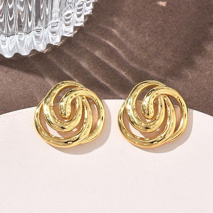 Женские серьги-гвоздики vortex 304 из нержавеющей стали, ионное покрытие (ip)